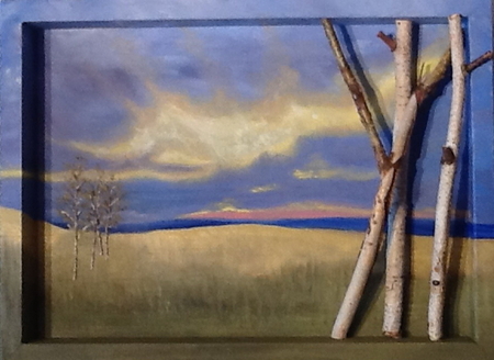 Beach and Birches